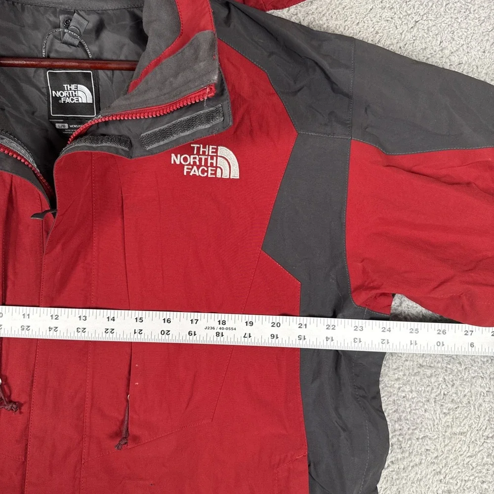 The North Face Jacket Men's Large Red Hyvent Outdoor Hooded Full Zip *No Liner